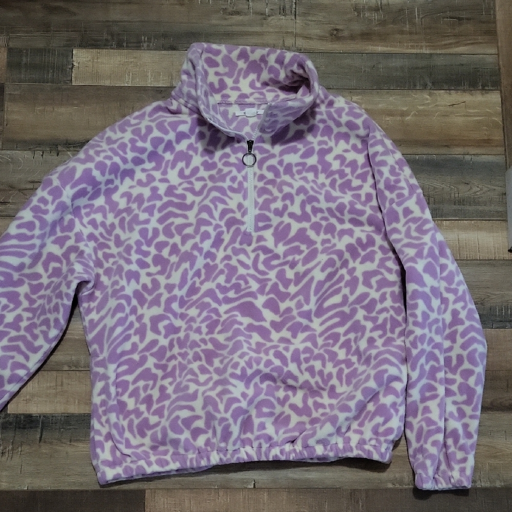 O'neill purple animal print fleece